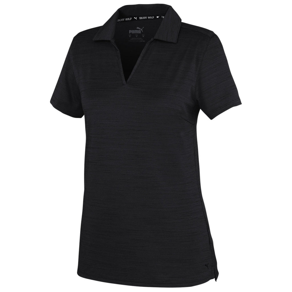 Puma Golf Women's Puma Black Heather Cloudspun Coast Polo