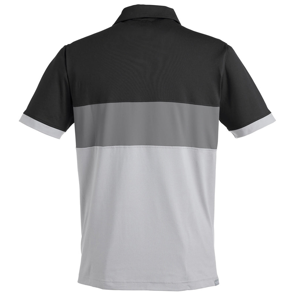 Puma Golf Men's Puma Black/High Rise Cloudspun Highway Polo