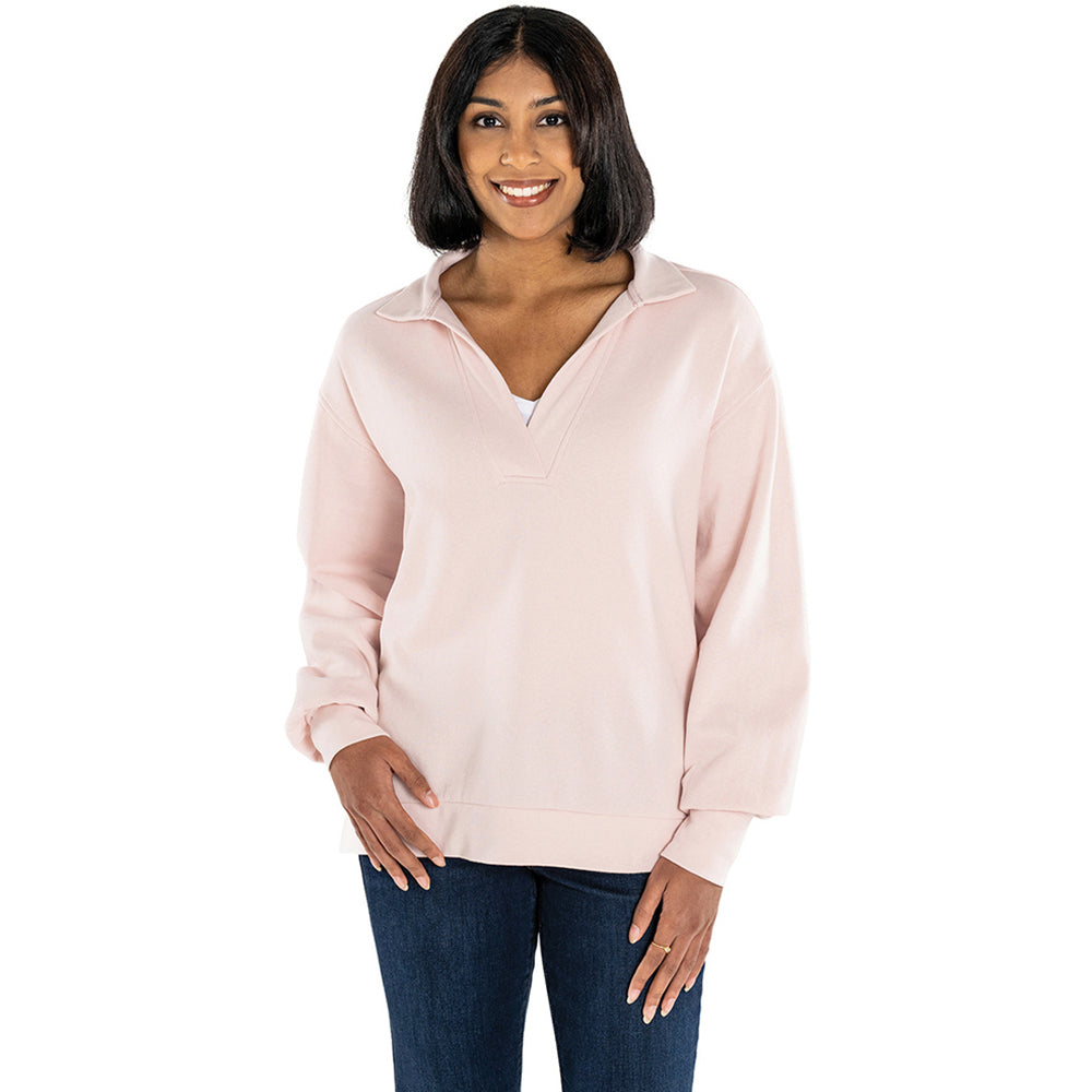 Charles River Women's Light Pink Coastal Sweatshirt