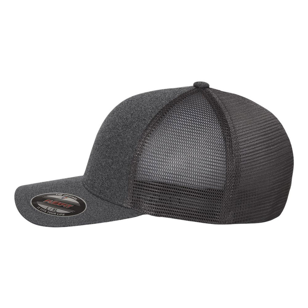 Flexfit Dark Grey Unipanel Trucker Cap