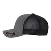 Flexfit Heather Grey/Black Unipanel Trucker Cap