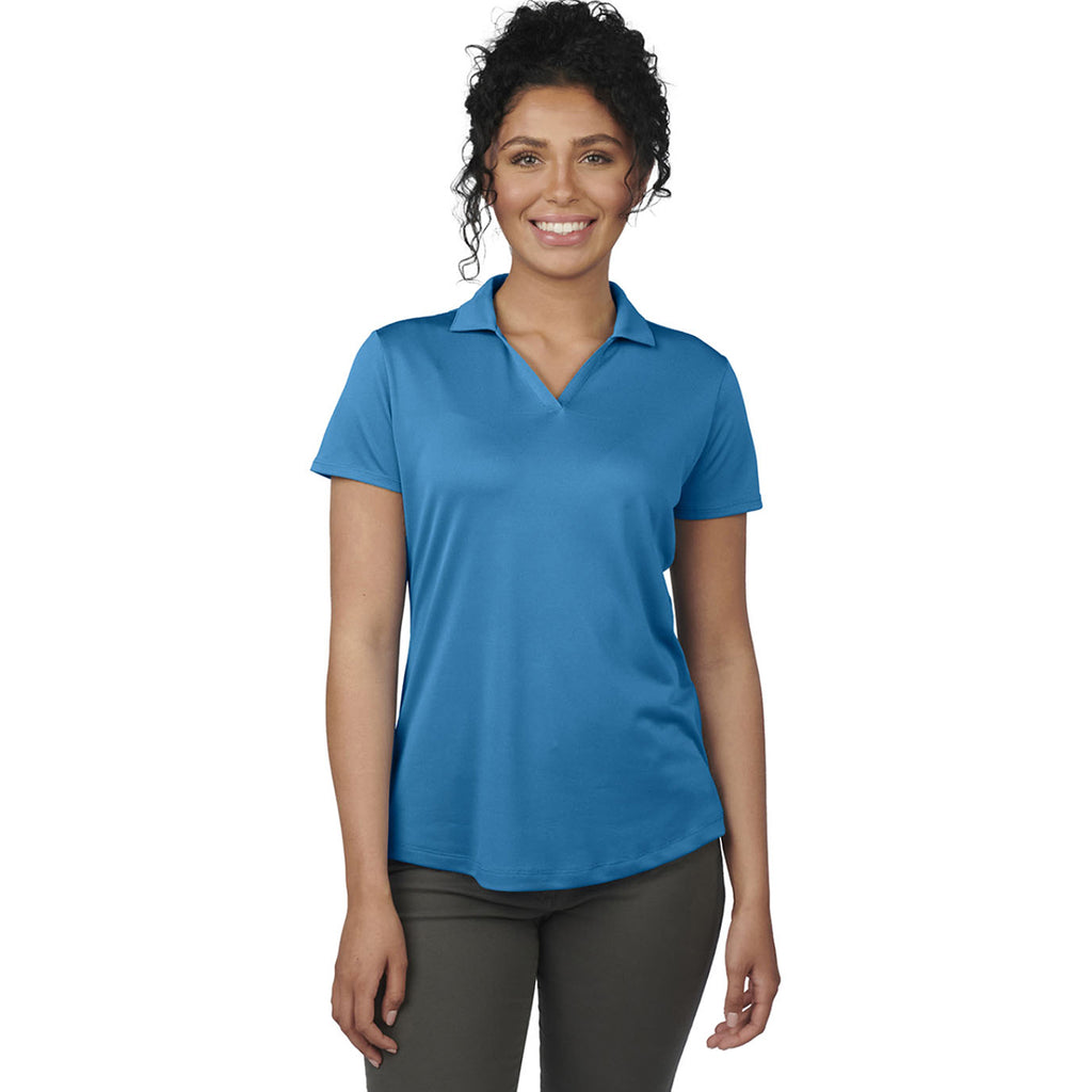 Edwards Women's Marina Blue Mini-Pique Snag Proof Polo