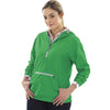 Charles River Women's Kelly Green Chatham Anorak Solid