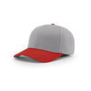 Richardson Grey/Red On-Field Combination Wool Blend R-Flex Cap