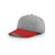 Richardson Heather Grey/Red On-Field Combination Wool Blend R-Flex Cap