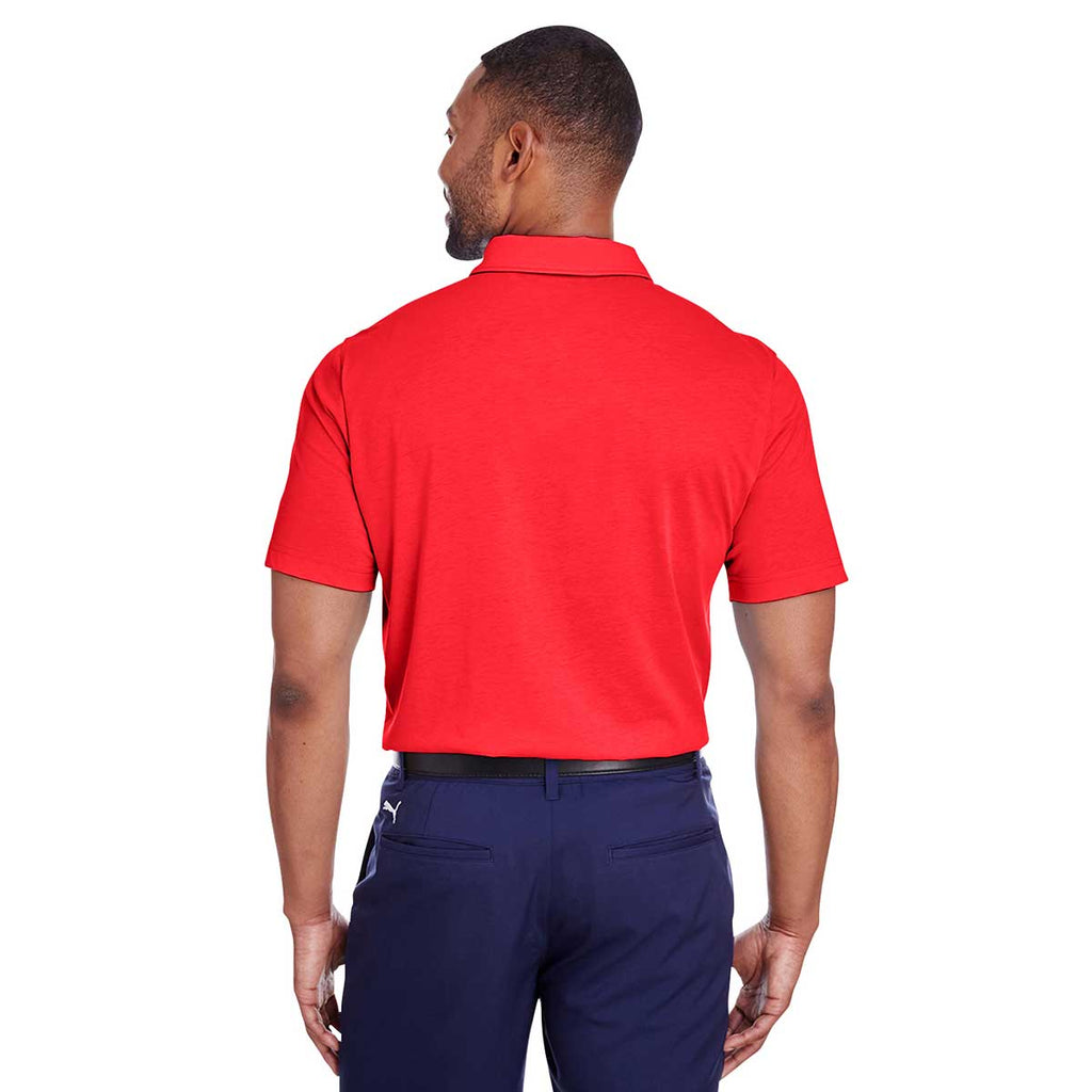 Puma Golf Men's High Risk Red Fusion Polo