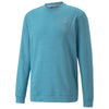 Puma Golf Men's Dusty Aqua Heather Cloudspun Golf Crewneck