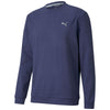 Puma Golf Men's Peacoat Heather Cloudspun Golf Crewneck