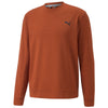 Puma Golf Men's Warm Chestnut Heather Cloudspun Golf Crewneck