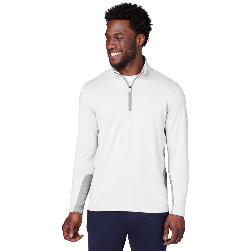 Puma Golf Men's Bright White Gamer Golf 1/4 Zip