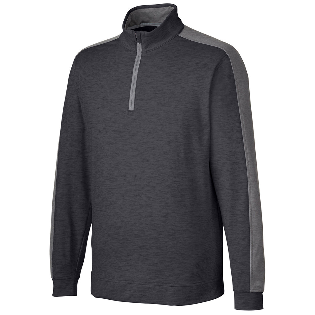 Puma Golf Men's Puma Black Heather/Quiet Shade T7 Cloudspum 1/4 Zip