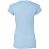 Next Level Women's Dusty Blue Poly/Cotton Short-Sleeve Tee