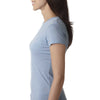 Next Level Women's Dusty Blue Poly/Cotton Short-Sleeve Tee