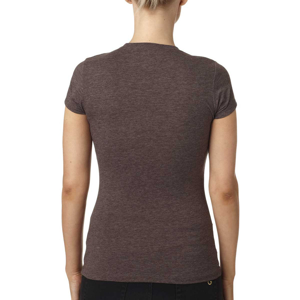 Next Level Women's Espresso Poly/Cotton Short-Sleeve Tee