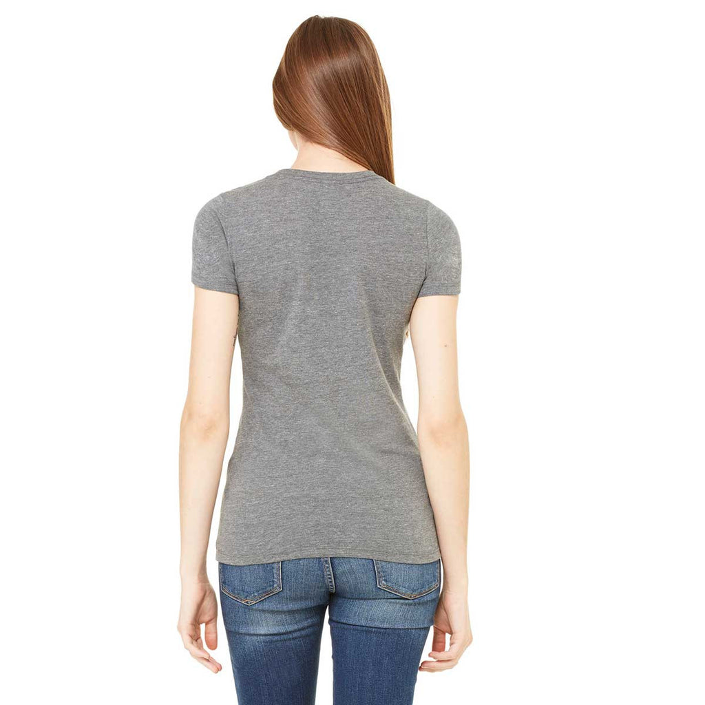 Bella + Canvas Women's Deep Heather Jersey Short-Sleeve T-Shirt