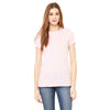 Bella + Canvas Women's Pink Jersey Short-Sleeve T-Shirt