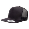 Yupoong Black Adult 5-Panel Classic Trucker Cap