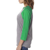 Next Level Unisex Envy/Premium Heather Triblend 3/4-Sleeve Raglan Tee