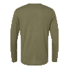 Next Level Men's Military Green Triblend Long-Sleeve Crew Tee