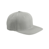 Yupoong Heather Grey 6-Panel Structured Flat Visor Classic Snapback