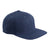 Yupoong Navy 6-Panel Structured Flat Visor Classic Snapback