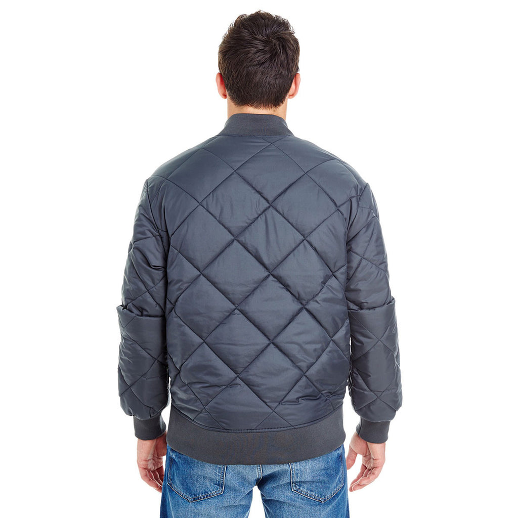 Dickies Men's Dark Navy 6 Oz. Diamond Quilt Jacket