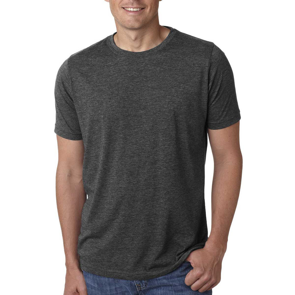 Next Level Men's Charcoal Poly/Cotton Short-Sleeve Crew Tee