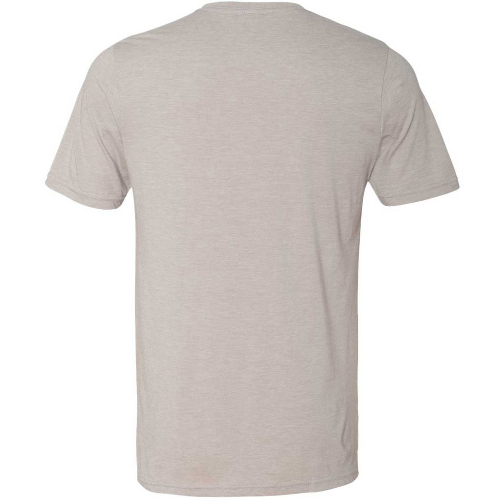 Next Level Men's Silver Poly/Cotton Short-Sleeve Crew Tee