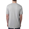 Next Level Men's Silver Poly/Cotton Short-Sleeve Crew Tee