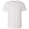 Next Level Men's White Poly/Cotton Short-Sleeve Crew Tee