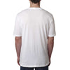 Next Level Men's White Poly/Cotton Short-Sleeve Crew Tee