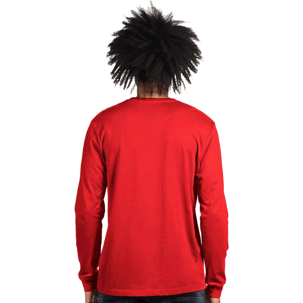 Next Level Unisex Red CVC Long Sleeve Tee