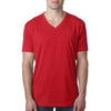 Next Level Men's Red Premium CVC V-Neck Tee