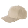 Yupoong Khaki Brushed Cotton Twill Mid-Profile Cap