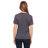 Bella + Canvas Women's Dark Grey Heather Relaxed Jersey Short-Sleeve V-Neck T-Shirt