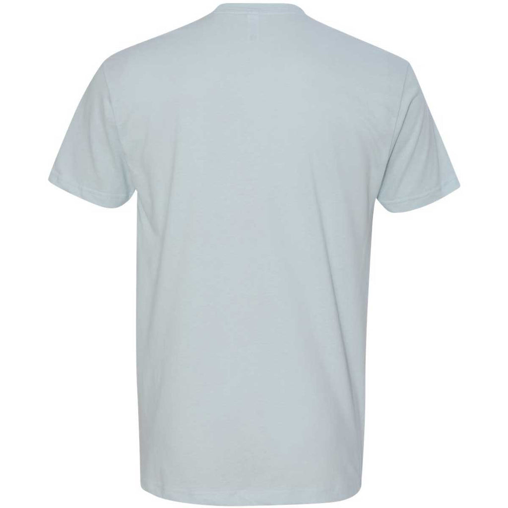 Next Level Men's Light Blue Premium Fitted Sueded Crew