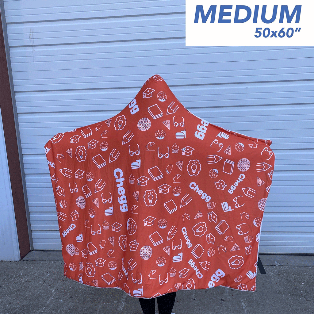 The Cozy Cape Hooded Custom Printed Blanket