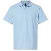 Gildan Men's Light Blue Softstyle Adult Pique Polo