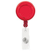 Good Value Translucent Red Promo Retractable Badge Holder