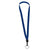 BIC Blue 1/2 Inch Lanyard with Key Ring