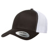 Yupoong Black/White Adult Retro Trucker Cap