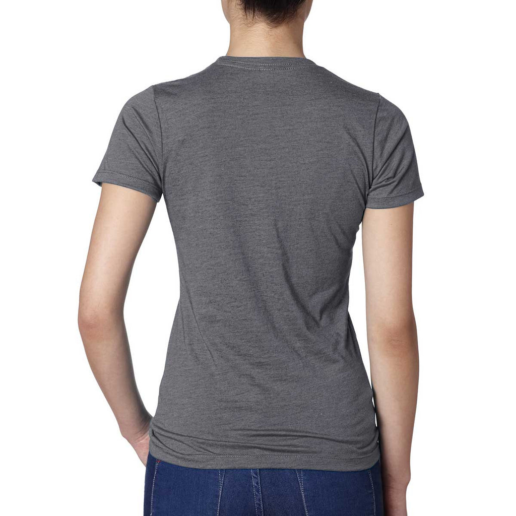 Next Level Women's Charcoal CVC Crew Tee