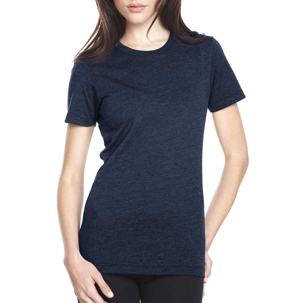 Next Level Women's Midnight Navy CVC Crew Tee