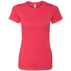 Next Level Women's Red CVC Crew Tee