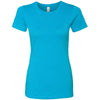 Next Level Women's Turquoise CVC Crew Tee