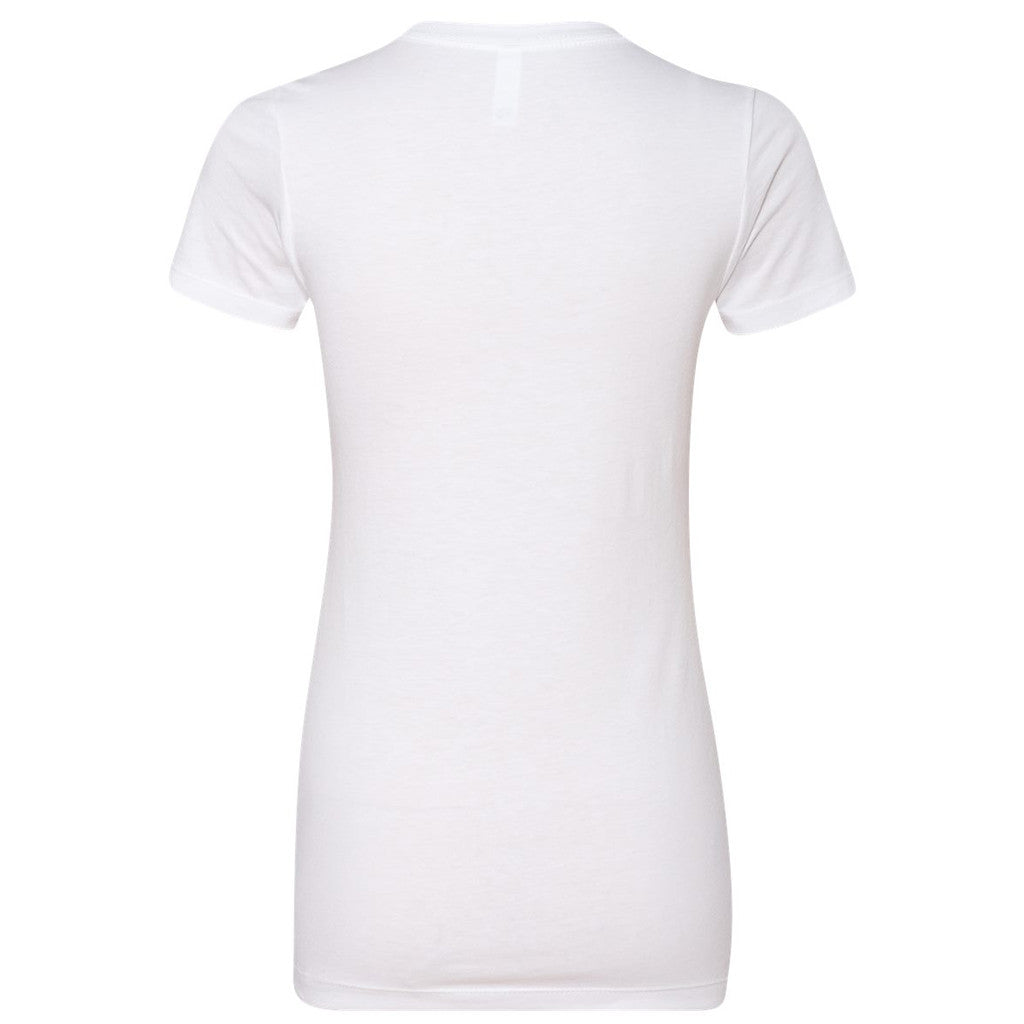 Next Level Women's White CVC Crew Tee