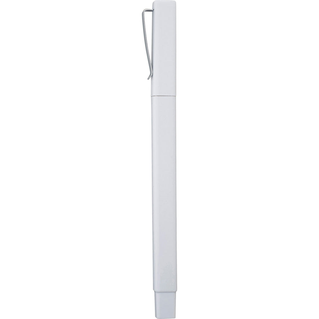 Leed's White Ambassador Square Ballpoint