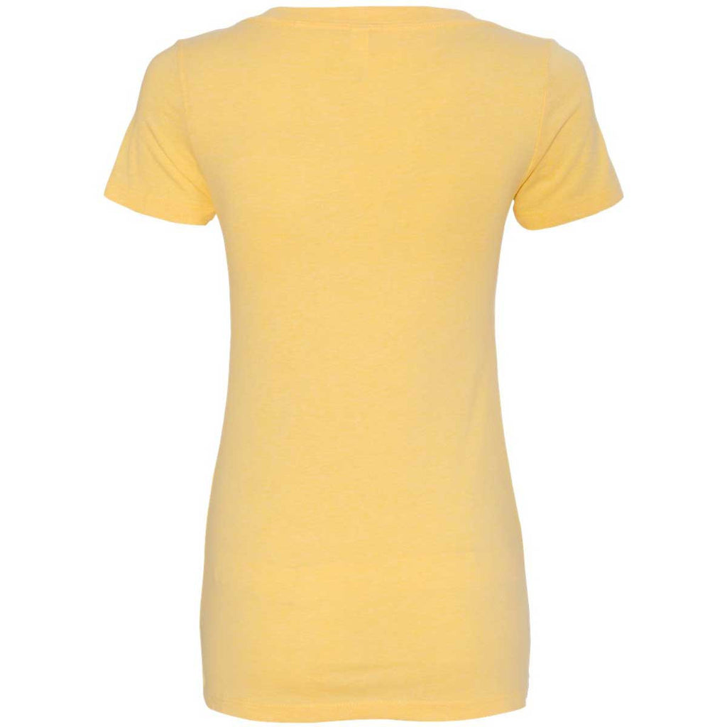 Next Level Women's Banana Cream CVC Deep V Tee