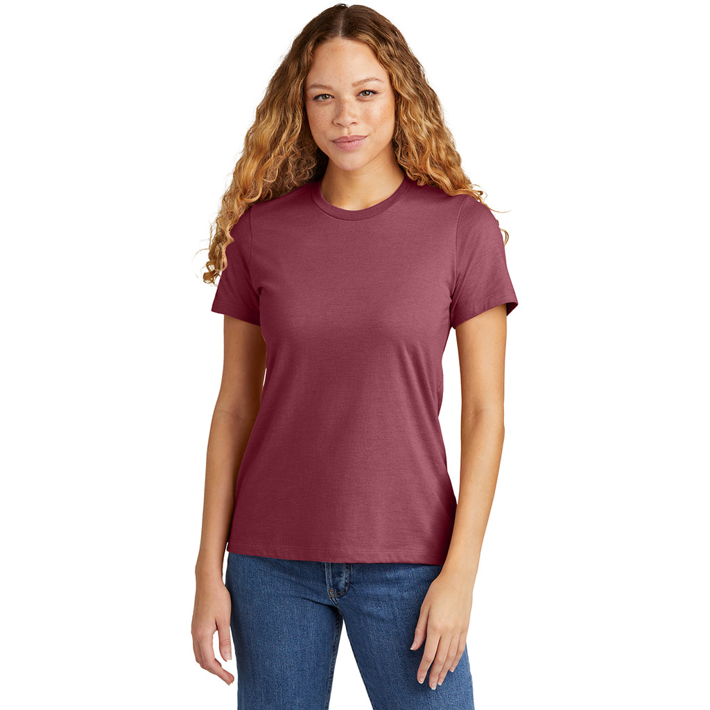 Gildan Women's Maroon Mist Softstyle CVC T-Shirt