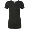 Next Level Women's Vintage Black Triblend Crew